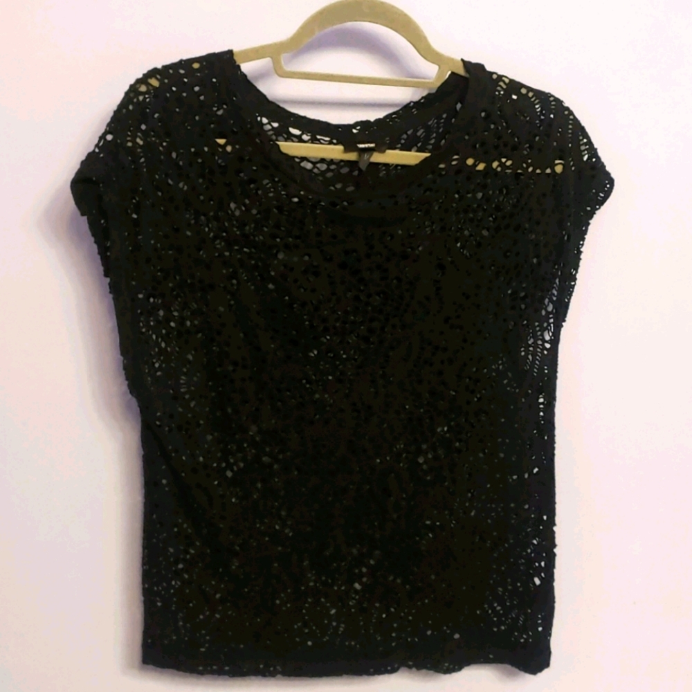 Mossimo net top - cute with a cami or tank!